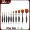 Popular private 10pcs toothbrush makeup brush set use