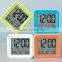 modern digital lcd smart back light alarm clock, 4 sides digital clock