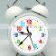 quartz analog table clock, metal belling clock, 3.5" metal twin bell alarm clock