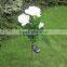Hot Sale Solar Power 3 Rose Flower LED Light Garden Yard Lawn Decoration View Lamp Red/Yellow/White/Pink Christmas Lights Lamps