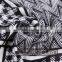 Big Sqaure Scarf with Placement Print, Unisex Fashion, BSCI and Sedex