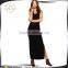 China Supplier Summer Cross Back Women Maxi Dress With Side Split