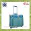 Popular Design PU material Silk Lining Real Push AluminumTrolley Safe Lock Boarding Luggage