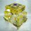 Unique style crystal square perfume bottle