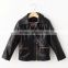 Latest varsity jacket european style fitness leather jacket for kids from China
