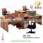 Wooden office desk staff cubicle computer workstation