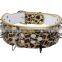 Various leopard print pet leather collar traction rope with buckles