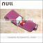 NULL DESIGN big Candy color leather lady wallet and business card holder
