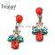 Chinese style crystal drop earing by handmade