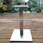 RESTAURANT MODERN STAINLESS STEEL SQUARE BASE