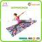 geometric images printed yoga mat including carry strap