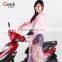 Cheap PE Fashion Female Raincoat Disposable Transparent Fabric Long Korean Raincoat Conjointed Raincoat