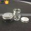 dry food/face cream/pomade seal PET plastic jar transparent with aluminium lids                        
                                                Quality Choice
