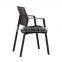 top sale black plastic back fabric seat office chair with spraying feet