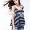 Fashion Lady Sexy Stripe Tank Top Loose Vest