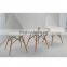 Short Eiffel Legs Leisure Plastic Round Table Small