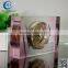 New hot sale fashion wedding favor pink crystal glass clock