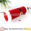 Red velvet santa claus suit christmas wine bottle sleeve ideal for promotion