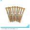 High quality Screws Flat head Brass plated screws Coarse thread Self-tapping screws
