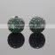 8mm Green Luster CZ Crystal Beads Jewellery Round 24k Cubic Zirconia Disco Balls