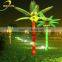 Artificial palm trees street motif light decoration