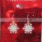 Christmas Beautiful Woman Jewelry Snow Flower Drop Earrings