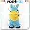 China Made Graceful Blue Horse Promotional Baby Plush Toy