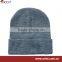knitted hat with ball top and inner fleece lining winter hat
