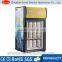 Black finish single glass door display fridge showcase