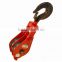 double wheels lifting hook pulley block