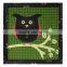 Burlap Wall Art Decoration Black Wood Frame Printing