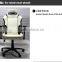 WHITE LEATHER Racing Gaming Office Chair Headrest Most Durable Office Chair Fashionable SPO