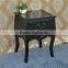 Wooden furniture modern wholesale black wood cabinet with drawer