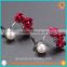 New arrival!factory sale Cheap 5.5-6mm AAA freshwater pearl flower earring