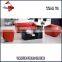 Red leather office sectional sofa