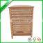 bamboo laundry basket with separable white non woven bag