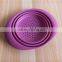 Collapsible Silicone Folding Foldable Strainer / Colander with Handle Silicone Kitchen Accessories