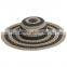 ladies simple striped beach sun wide brim floppy paper straw hats
