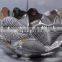 Home & Table Decorative Aluminium Metal Fruit Candy Bowl Leaf Design