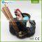 China factory made desktop fancy custom rotating metal mesh pen holder