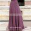 OEM service China factory custom made Wholesale muslim long flare skirt