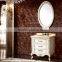 WTS6022 luxury Elegant Goldleaf hotel Bathroom Vanity cabinets with Mirror for Master Room