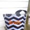 Wentou Personalized Halloween chevron trick or treat bucket