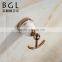 bathrooms accessories finishing rose gold plated robe hooks