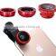 Hot sell clip lens , magical universal clip 3in 1 lens for mobile phone , Cute contact lens case .