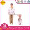 TOP SELLING DOLL DEFA 20973 Family dolls, 11.5 inch parents and 4 inch chirldren, travel theme dolls set for wholesale