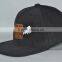 Guangzhou hat factory professional custom corduroy materials/black and red/embroidery logo/flat brim hat