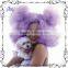 Oversized light purple fluffy bigger funny wig