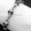new design custom gothic chunky skull chain bracelet