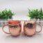 Wholesale NEW HOT Copper plated Hammered Moscow Mule Copper Mugs/copper mug for vodka and moscow